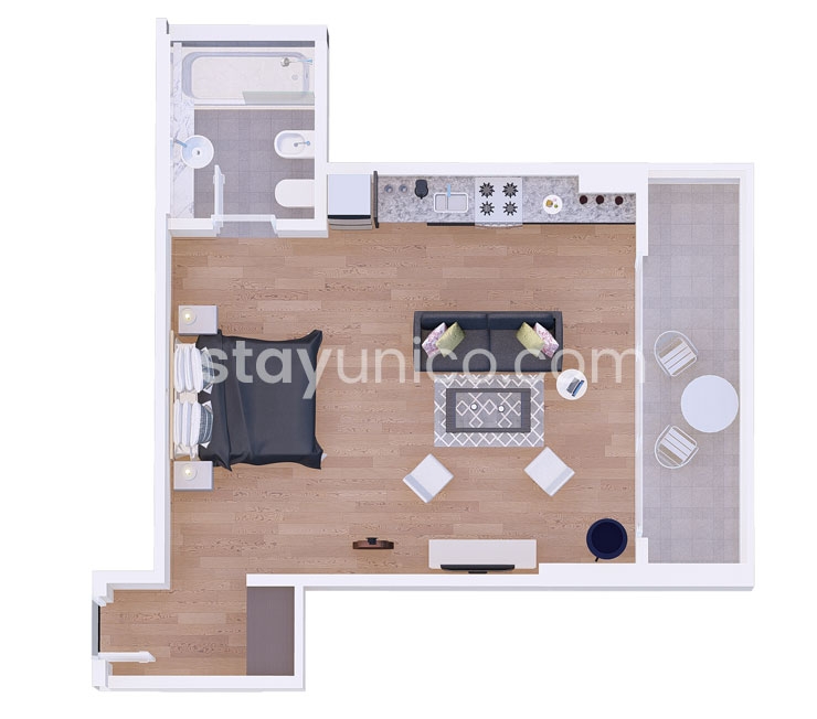 Apartment in Palermo Soho Floorplan