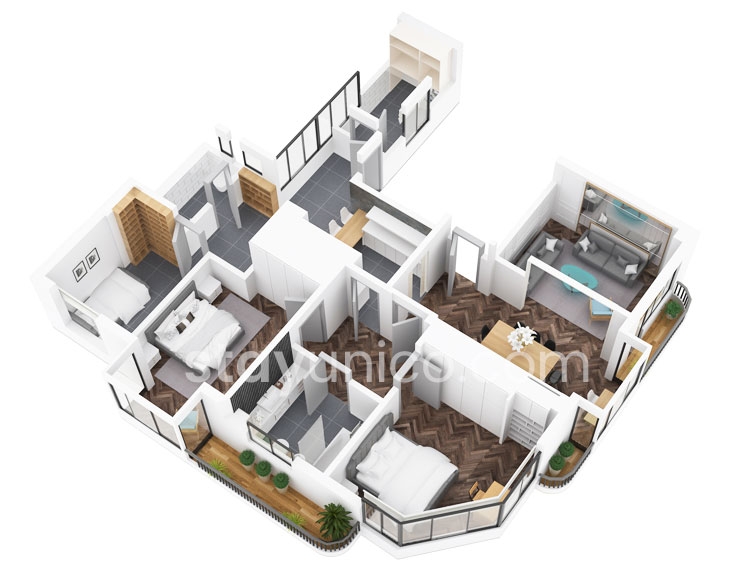 Apartment in Palermo Chico Floorplan