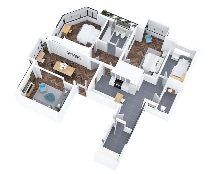 Apartment in Palermo Chico Floorplan
