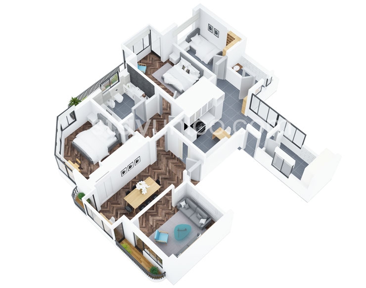 Apartment in Palermo Chico Floorplan