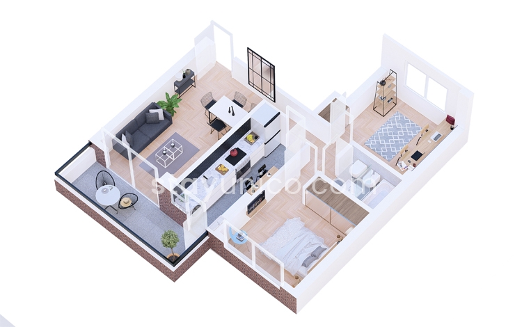 Apartment in Palermo Chico Floorplan