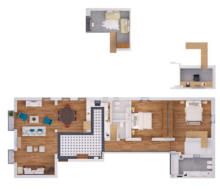 Apartment in Recoleta Floorplan