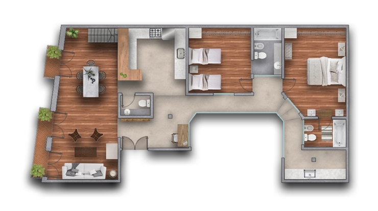 Apartment in Palermo Soho Floorplan