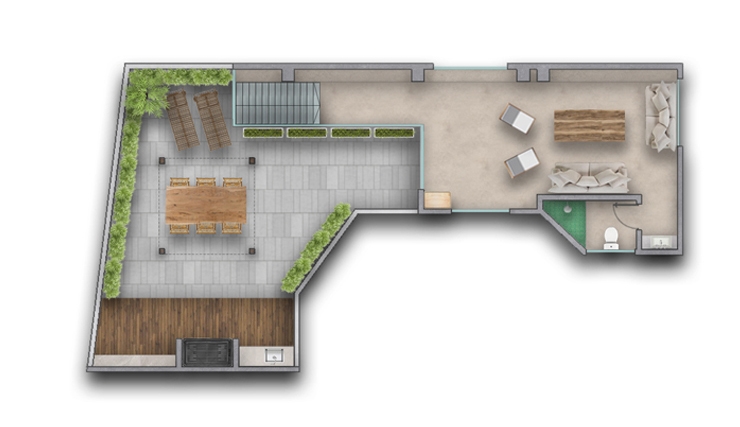 Apartment in Palermo Soho Floorplan
