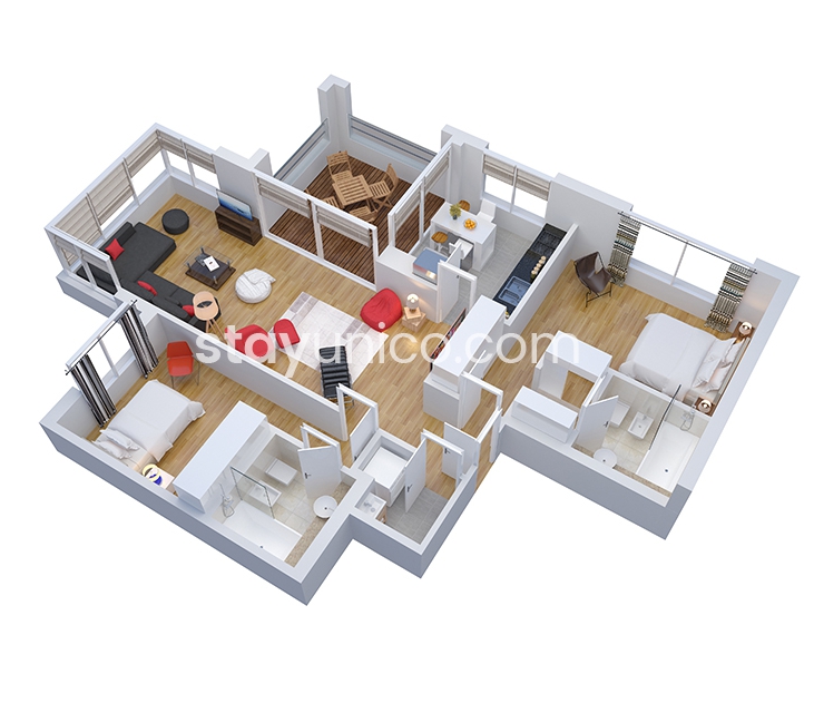 Apartment in Palermo Soho Floorplan