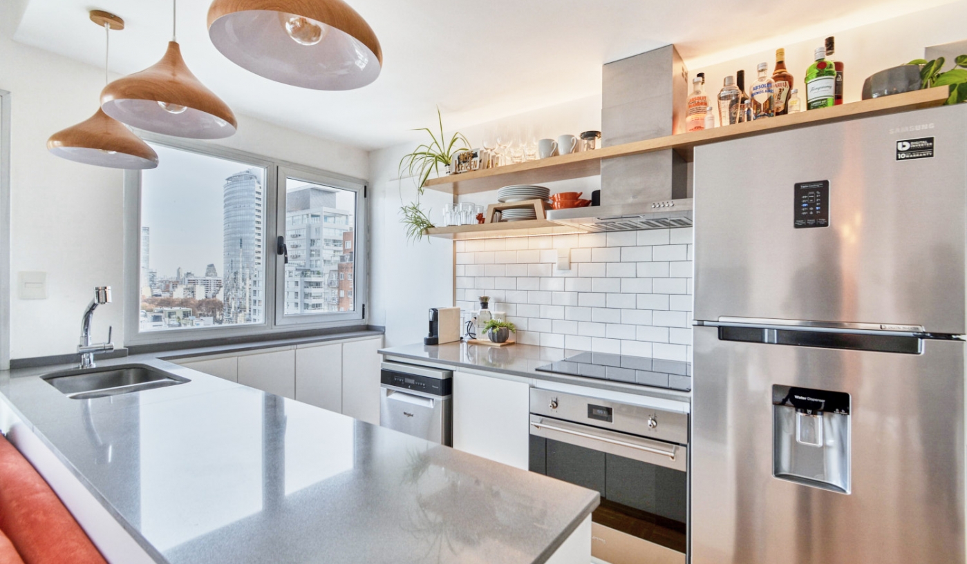 Amazing 16th Floor Apartment in Palermo with Dedicated Office Space