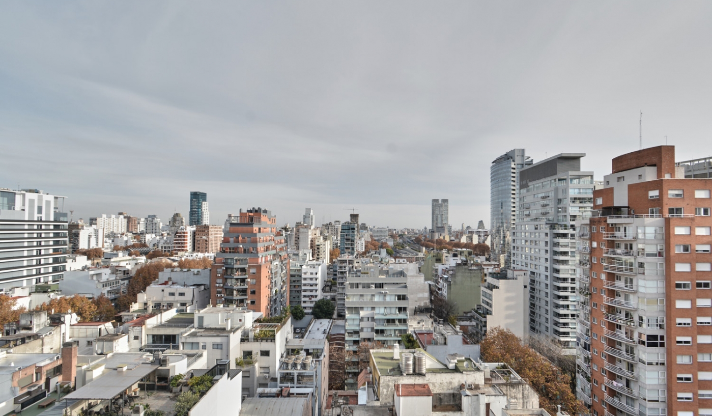 Amazing 16th Floor Apartment in Palermo with Dedicated Office Space